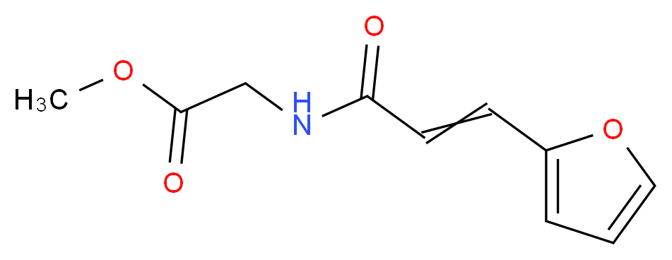N-(2-呋喃亚甲基乙酰)甘氨酸甲酯_分子结构_CAS_73353-76-1)