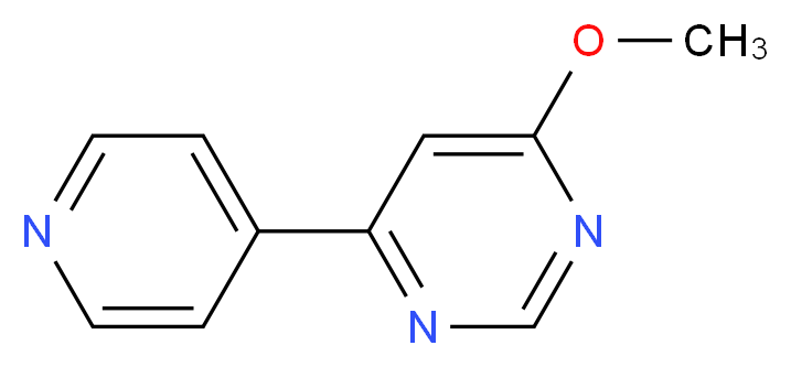 4-methoxy-6-(pyridin-4-yl)pyrimidine_分子结构_CAS_53345-66-7