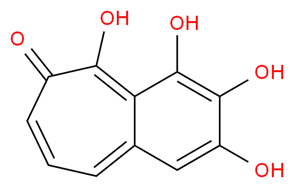 2,3,4,5-tetrahydroxy-6H-benzo[7]annulen-6-one_分子结构_CAS_569-77-7