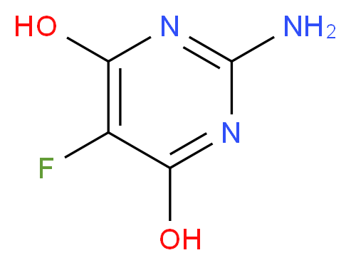 2-Amino-5-fluoropyrimidine-4,6-diol_分子结构_CAS_669-96-5)