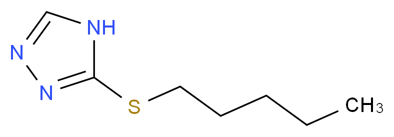 3-(pentylthio)-4H-1,2,4-triazole_分子结构_CAS_71705-07-2)