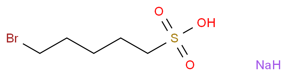 5-bromopentane-1-sulfonic acid sodium_分子结构_CAS_55788-45-9