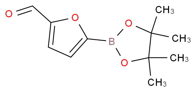 5-(tetramethyl-1,3,2-dioxaborolan-2-yl)furan-2-carbaldehyde_分子结构_CAS_273731-82-1