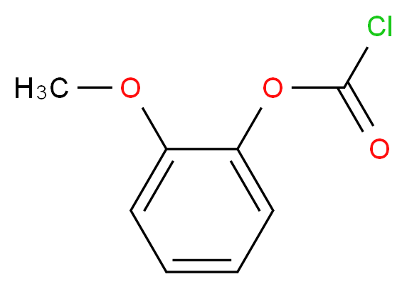 氯甲酸 2-甲氧基苯酯_分子结构_CAS_2293-75-6)