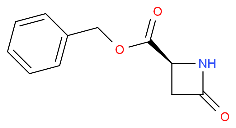 (S)-4-氧代-2-氮杂环丁烷羧酸苄酯_分子结构_CAS_72776-05-7)
