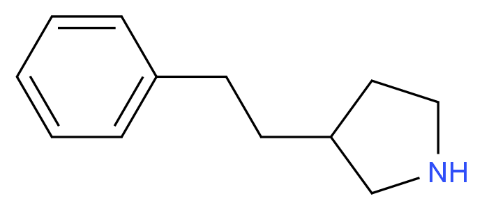 3-(2-phenylethyl)pyrrolidine_分子结构_CAS_613676-70-3