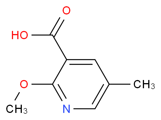 2-Methoxy-5-methylnicotinic acid_分子结构_CAS_1227594-72-0)