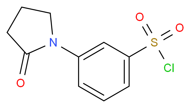 3-(2-oxopyrrolidin-1-yl)benzene-1-sulfonyl chloride_分子结构_CAS_344312-54-5