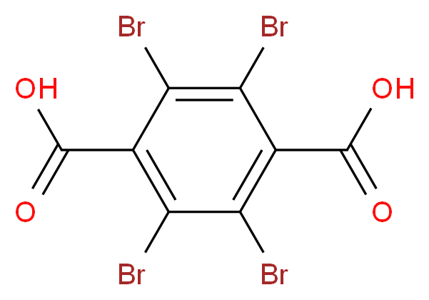 四溴对苯二甲酸_分子结构_CAS_5411-70-1)