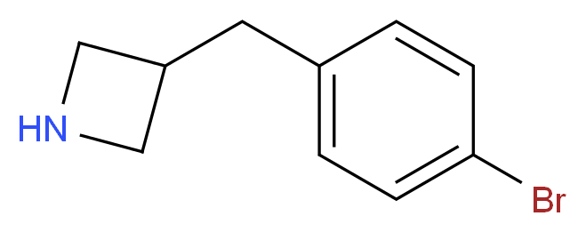 3-[(4-bromophenyl)methyl]azetidine_分子结构_CAS_937616-34-7