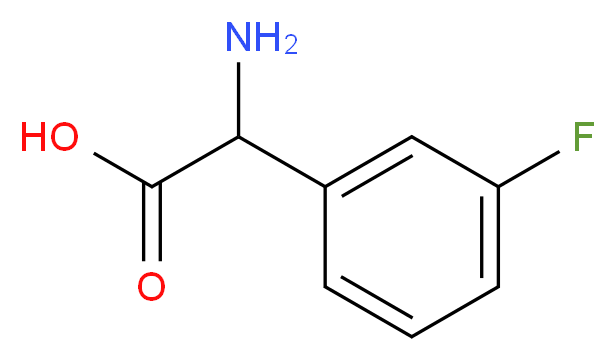 amino(3-fluorophenyl)acetic acid_分子结构_CAS_7292-74-2)