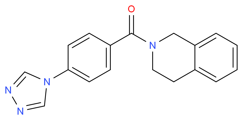 2-[4-(4H-1,2,4-triazol-4-yl)benzoyl]-1,2,3,4-tetrahydroisoquinoline_分子结构_CAS_)