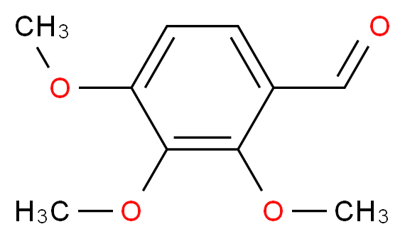 2,3,4-trimethoxybenzaldehyde_分子结构_CAS_2103-57-3