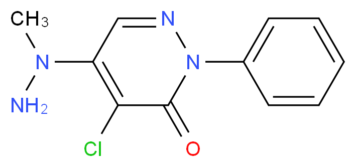 4-chloro-5-(1-methylhydrazino)-2-phenyl-2,3-dihydropyridazin-3-one_分子结构_CAS_41932-99-4)