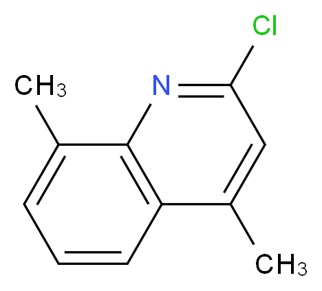 2-Chloro-4,8-dimethylquinoline_分子结构_CAS_3913-17-5)