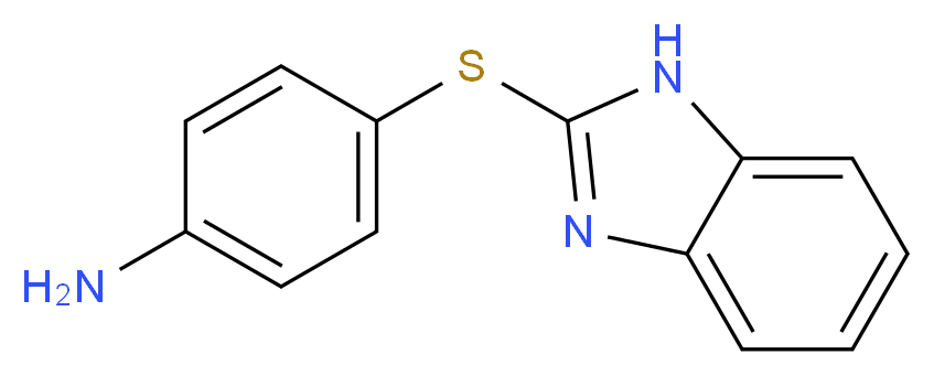 4-(1H-1,3-benzodiazol-2-ylsulfanyl)aniline_分子结构_CAS_956-13-8