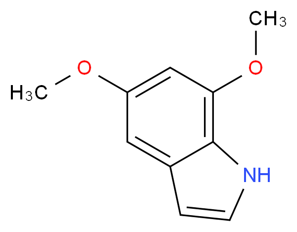 5,7-dimethoxy-1H-indole_分子结构_CAS_27508-85-6