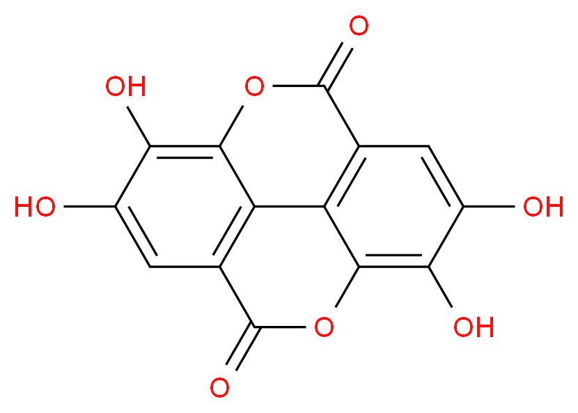 鞣花酸_分子结构_CAS_476-66-4)