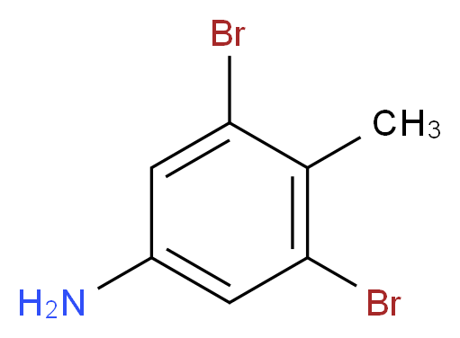 3,5-二溴-4-甲基苯胺_分子结构_CAS_13194-73-5)