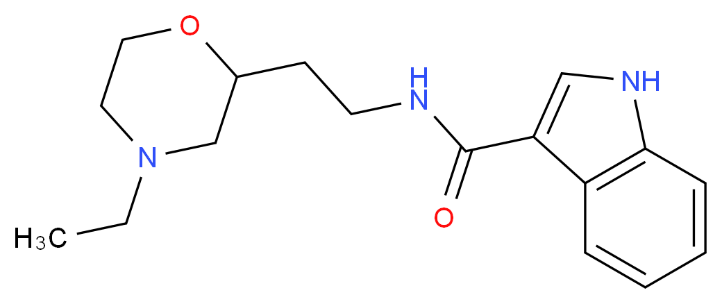 N-[2-(4-ethylmorpholin-2-yl)ethyl]-1H-indole-3-carboxamide_分子结构_CAS_)