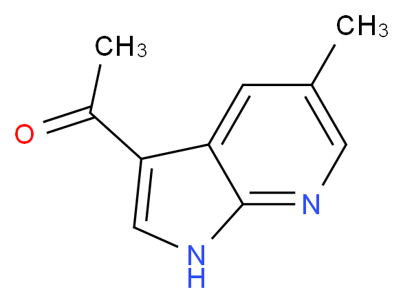 1-(5-Methyl-1H-pyrrolo[2,3-b]pyridin-3-yl)ethanone_分子结构_CAS_1222533-85-8)