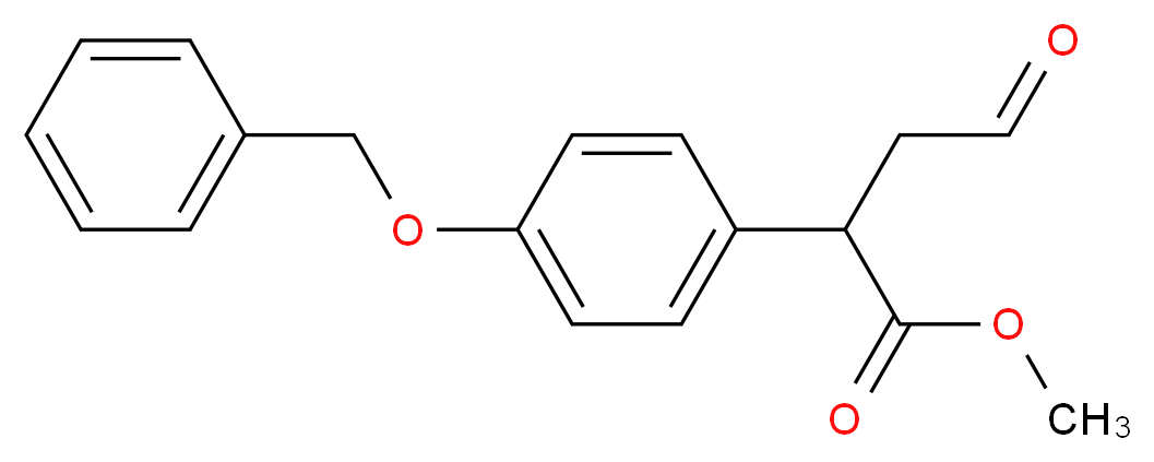 methyl 2-[4-(benzyloxy)phenyl]-4-oxobutanoate_分子结构_CAS_634196-85-3