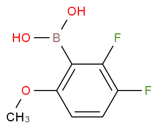2,3-Difluoro-6-methoxyphenylboronic acid_分子结构_CAS_957061-21-1)