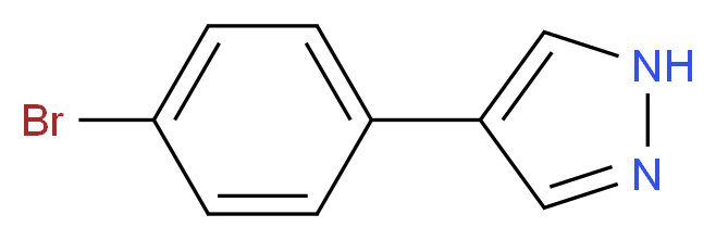 4-(4-Bromophenyl)pyrazole_分子结构_CAS_)