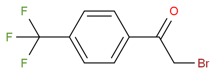 2-bromo-1-[4-(trifluoromethyl)phenyl]ethan-1-one_分子结构_CAS_383-53-9)