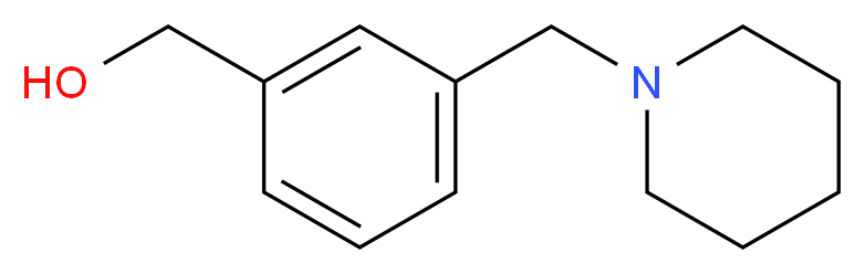[3-(Piperidinomethyl)phenyl]methanol 90%_分子结构_CAS_73278-91-8)