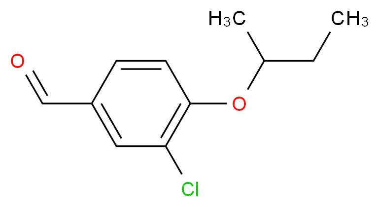 4-sec-butoxy-3-chlorobenzaldehyde_分子结构_CAS_339546-96-2)