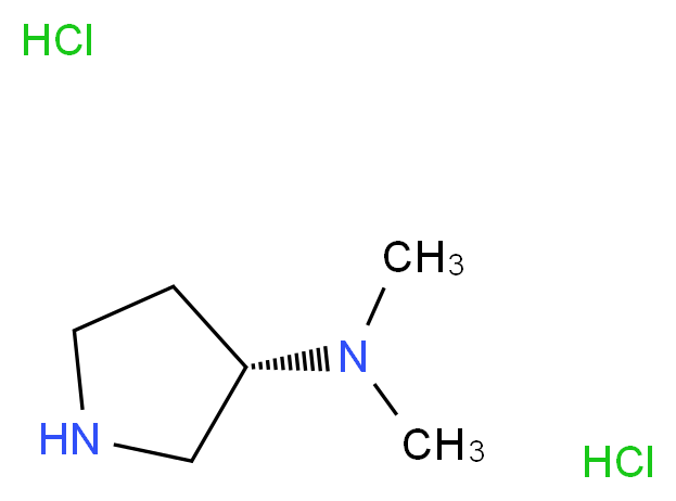 (3S)-N,N-dimethylpyrrolidin-3-amine dihydrochloride_分子结构_CAS_144043-20-9