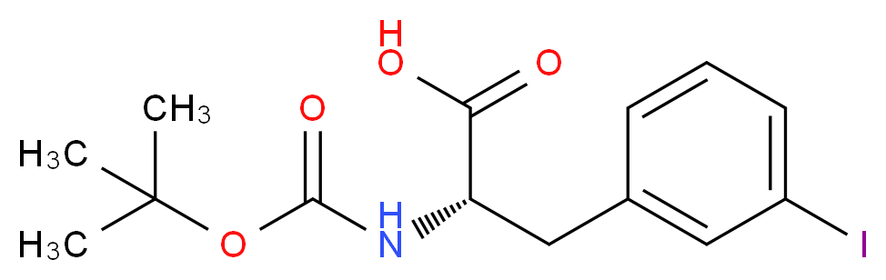 Boc-3-iodo-L-phenylalanine_分子结构_CAS_273221-75-3)