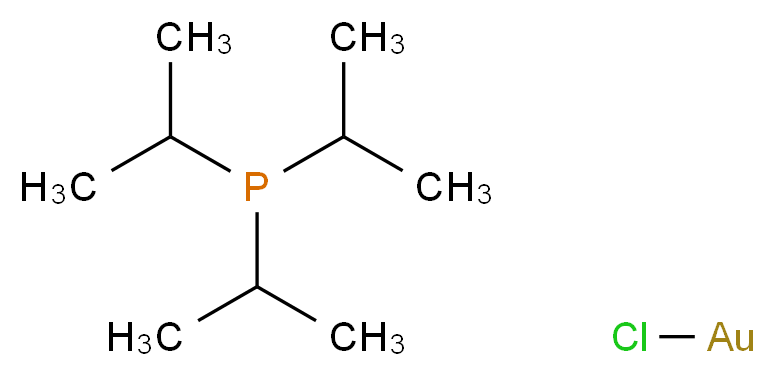 chlorogold; tris(propan-2-yl)phosphane_分子结构_CAS_33659-45-9