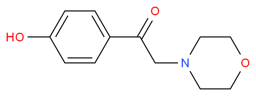 1-(4-hydroxyphenyl)-2-(morpholin-4-yl)ethan-1-one_分子结构_CAS_777795-74-1