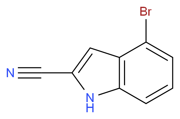 4-bromo-1H-indole-2-carbonitrile_分子结构_CAS_955978-74-2