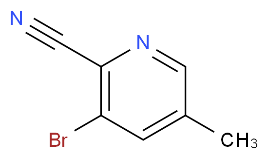 3-Bromo-5-methylpyridine-2-carbonitrile_分子结构_CAS_474824-78-7)