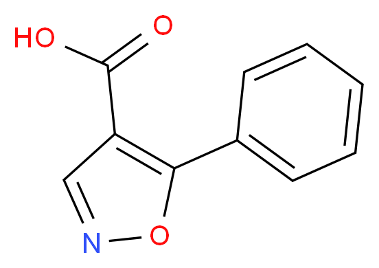 5-苯基异噁唑-4-羧酸_分子结构_CAS_76344-95-1)