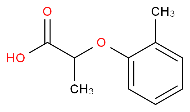 2-(2-Methylphenoxy)propanoic acid_分子结构_CAS_)