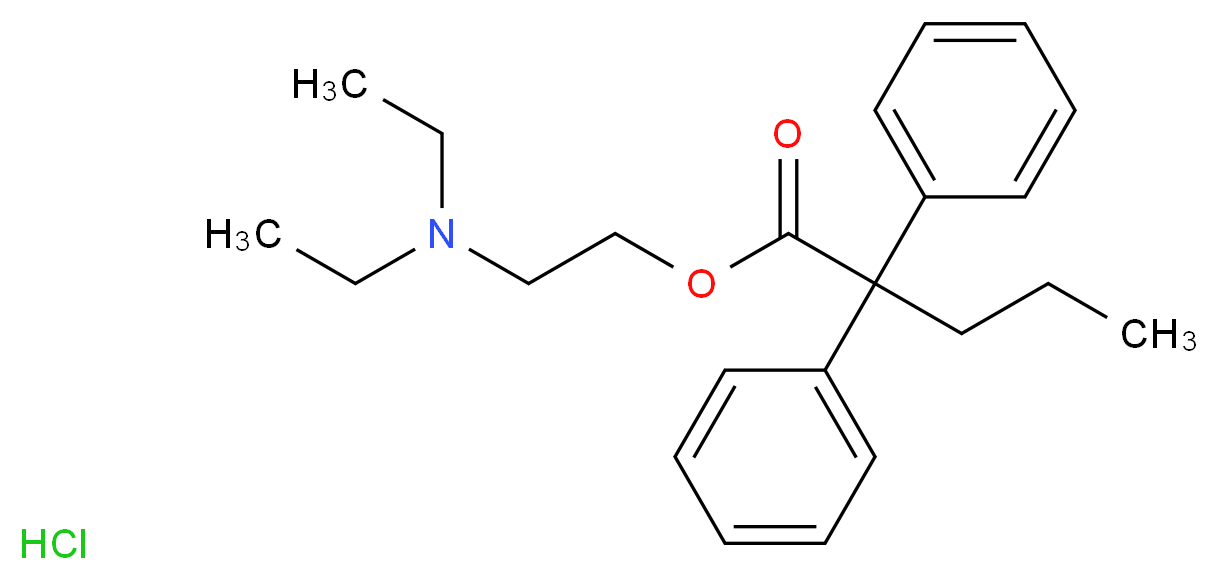 SK & F 525A HYDROCHLORIDE_分子结构_CAS_62-68-0)
