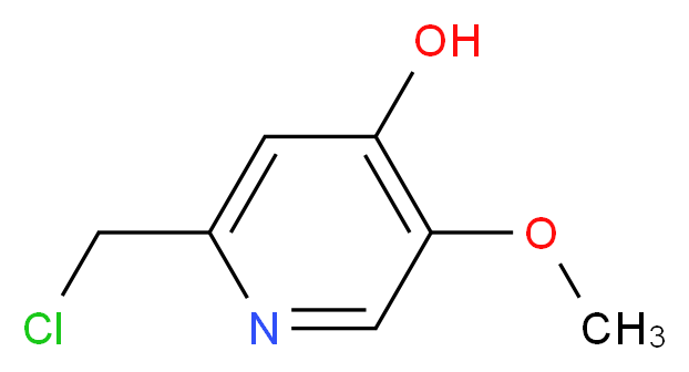 2-(chloromethyl)-5-methoxy-4-pyridinol_分子结构_CAS_943752-03-2)