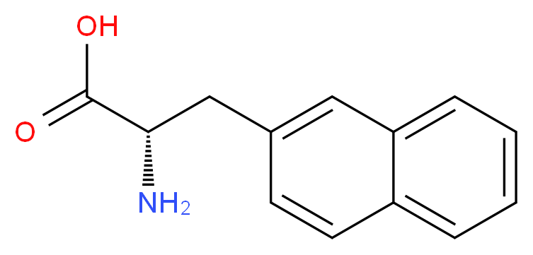 (2S)-2-amino-3-(naphthalen-2-yl)propanoic acid_分子结构_CAS_58438-03-2