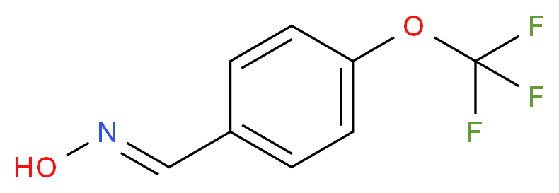 (E)-N-{[4-(trifluoromethoxy)phenyl]methylidene}hydroxylamine_分子结构_CAS_150162-39-3