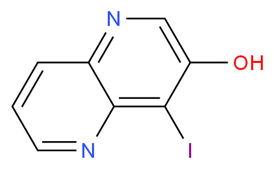 4-Iodo-1,5-naphthyridin-3-ol_分子结构_CAS_)