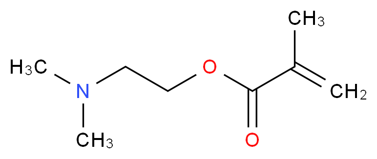 2-(dimethylamino)ethyl 2-methylprop-2-enoate_分子结构_CAS_2867-47-2