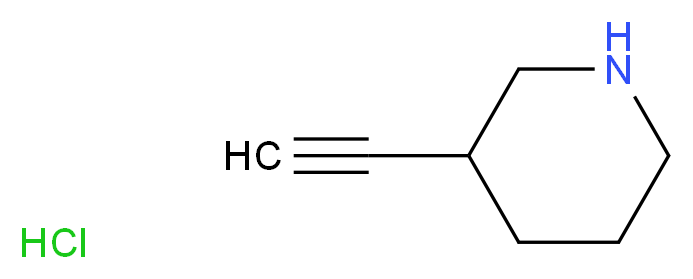 3-Ethynylpiperidine hydrochloride_分子结构_CAS_794533-54-3)