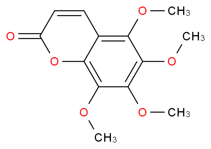 5,6,7,8-tetramethoxy-2H-chromen-2-one_分子结构_CAS_56317-15-8