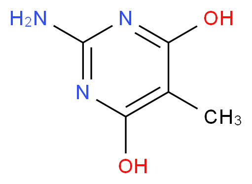 2-AMINO-4,6-DIHYDROXY-5-METHYLPYRIMIDINE_分子结构_CAS_1749-68-4)