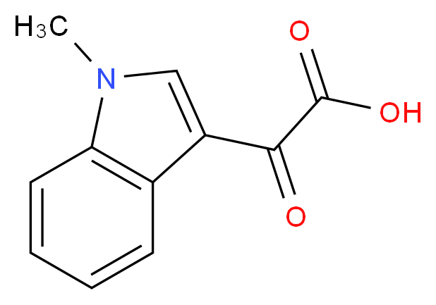 2-(1-methyl-1H-indol-3-yl)-2-oxoacetic acid_分子结构_CAS_51584-18-0