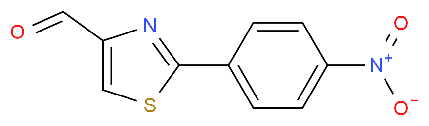 2-(4-nitrophenyl)-1,3-thiazole-4-carbaldehyde_分子结构_CAS_3474-89-3